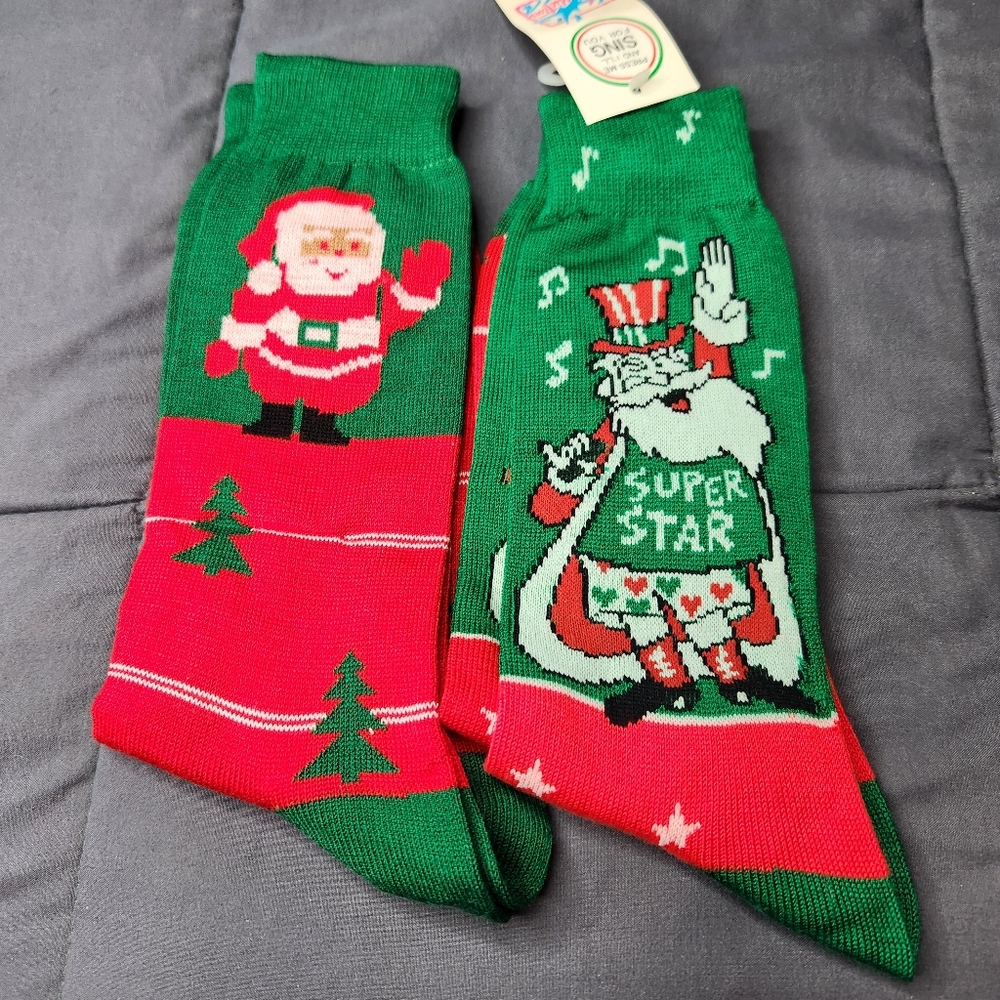 Santa Christmas Holiday Socks